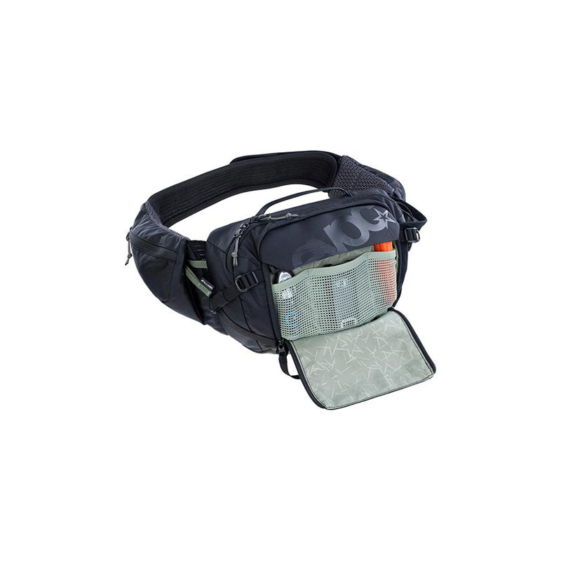 Load image into Gallery viewer, EVOC Hip Pack Pro 3 +1.5L Bladder, Hip Pack, 3L, Included (1.5L), Black