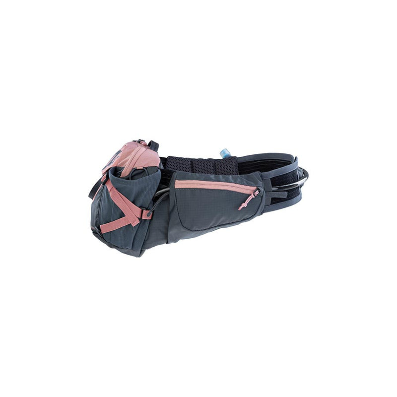 Load image into Gallery viewer, EVOC Hip Pack Pro 3 +1.5L Bladder, Hip Pack, 3L, Included (1.5L), Dusty Pink/Carbon Grey