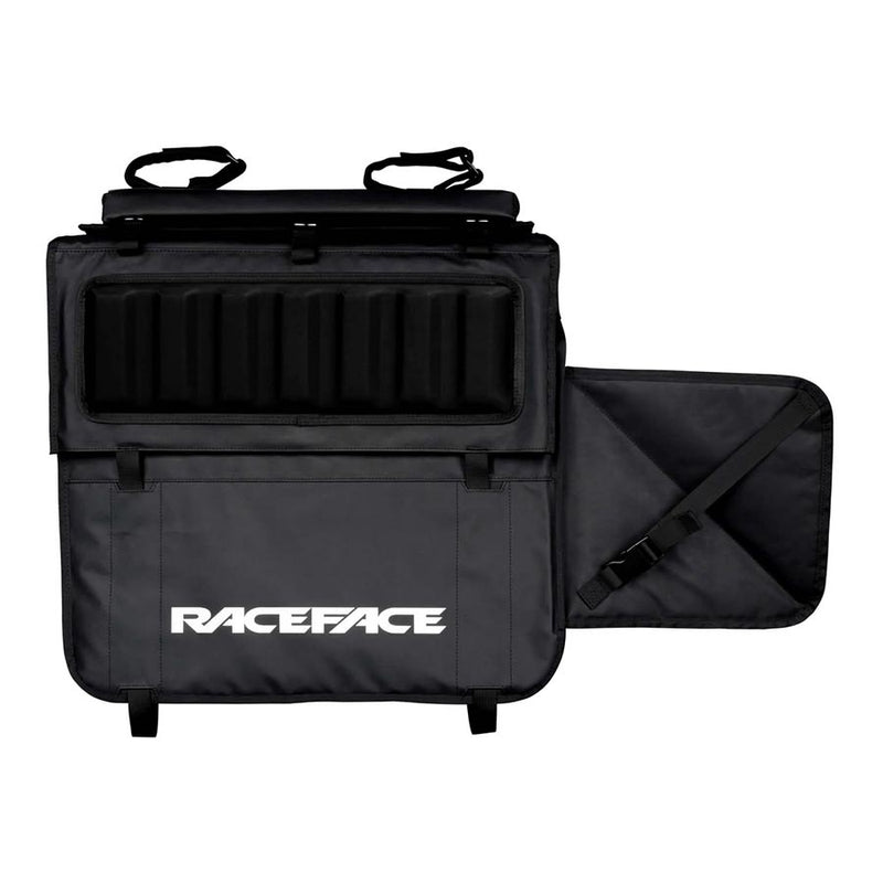 Load image into Gallery viewer, RaceFace T3 Tailgate Pad - Black, 2 Bike