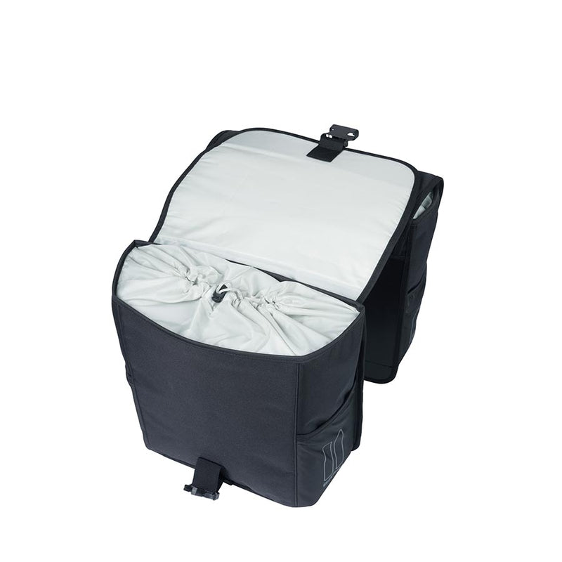 Load image into Gallery viewer, Basil Go Double Pannier 32L, Black, Pair