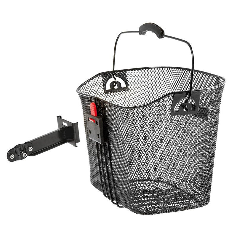 Load image into Gallery viewer, M-Wave BA-F Clip Stem Basket, Front, 33.5x22.5x25.5cm, Black