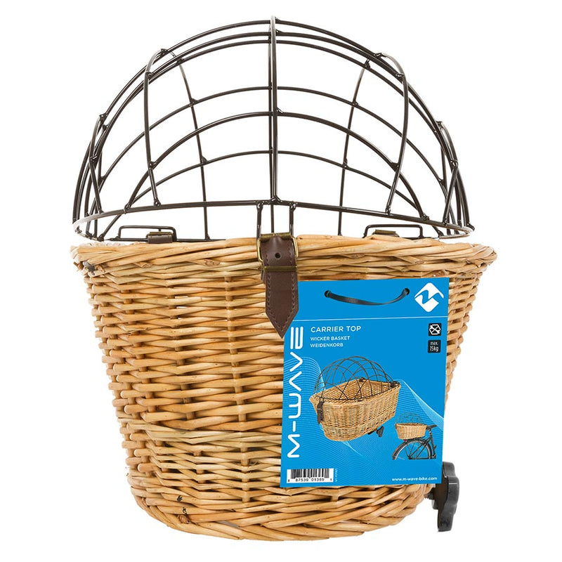 Load image into Gallery viewer, M-Wave Carrier Top Pet Basket with metal mesh top