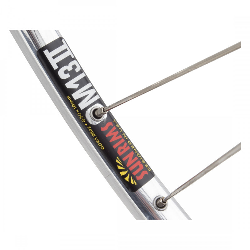 Load image into Gallery viewer, Wheel Master 27in Sun M13-II Front QRx100mm Double Wall Rim Brake Clincher Sil