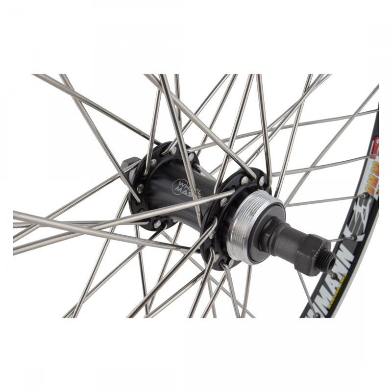 Load image into Gallery viewer, Wheel Master 26in WEI DM30 Rear QRx135mm Freewheel Double Wall Rim Brake Black