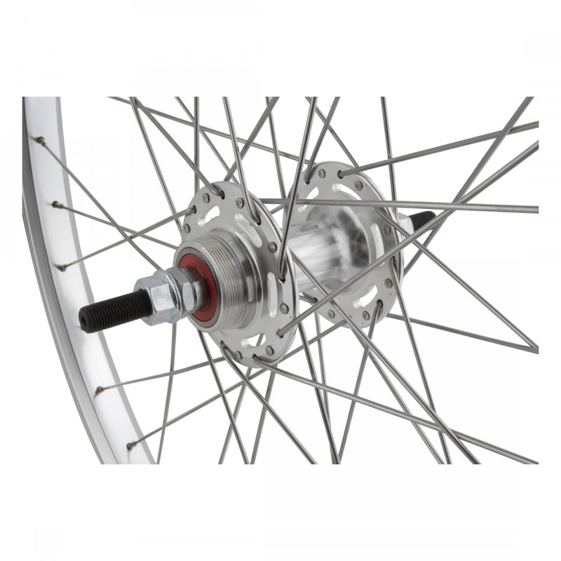 Load image into Gallery viewer, Black Ops DW1.1 Wheelset 24in B/O 3/8inx100-110mm BkOps MX1100 Rim Brake Sil