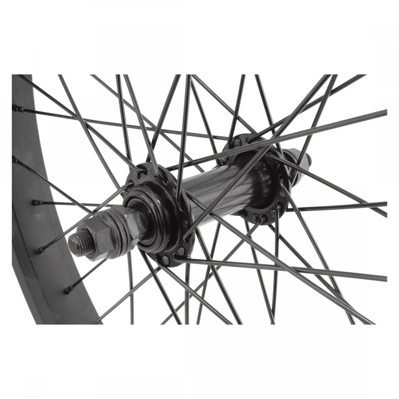 Load image into Gallery viewer, Wheel Master 20in Alloy Wheelset B/O 3/8x100mm W/M Steel 36H Rim Brake Black