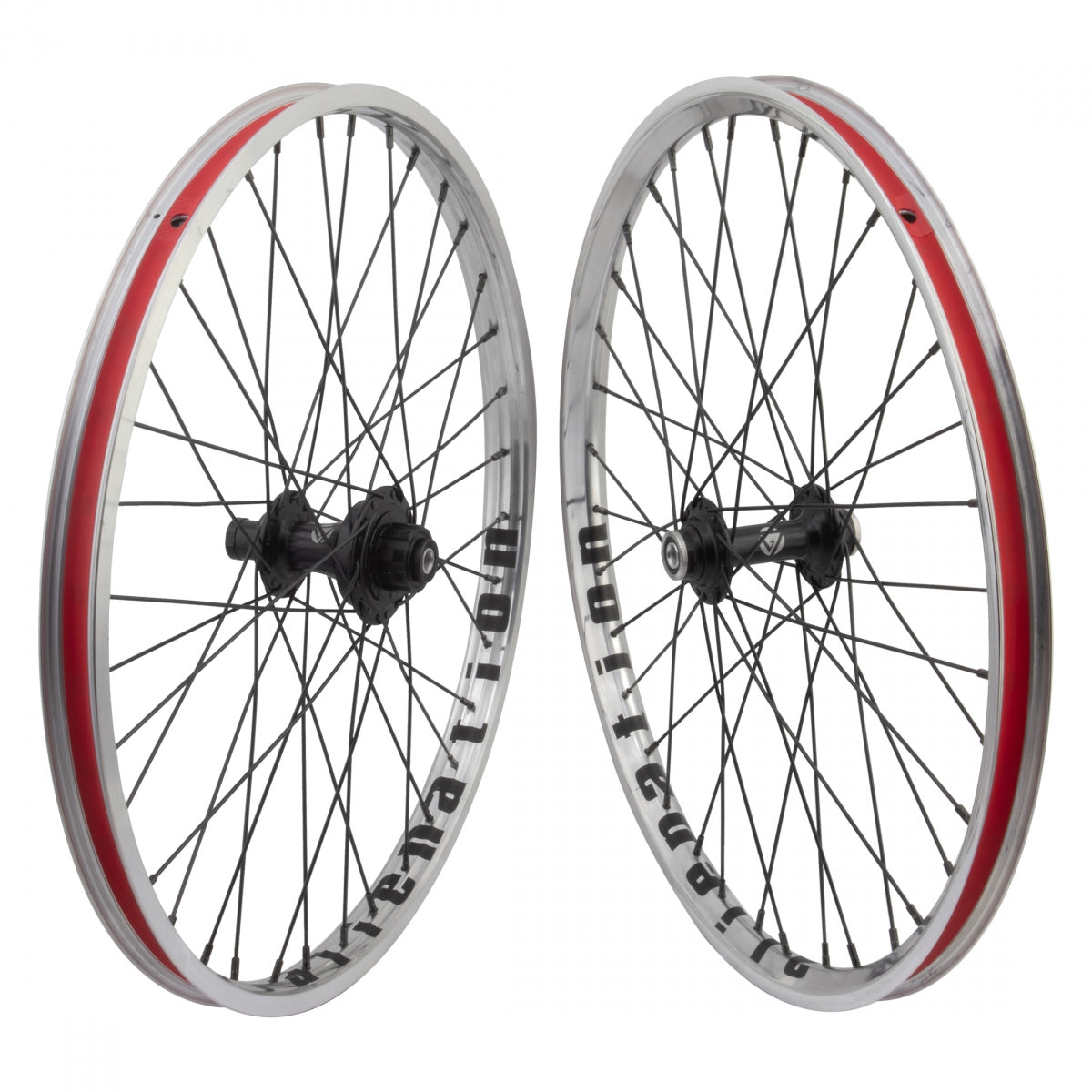 Wheel Master 20in Alloy Mini BMX 20x1-1/8 SET Alienation Mischief OS20 - Alienation Malice OS20 Brakeless Wheel Master 20in Alloy Mini BMX 20x1-1/8 SET Alienation Mischief OS20 - Alienation Malice OS20 Brakeless