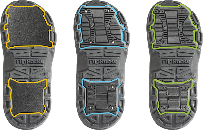 Load image into Gallery viewer, Fliprocks Fliprocks Extreme Flip Flops Fliprocks W/3 Pads Black 6/7 Sandals