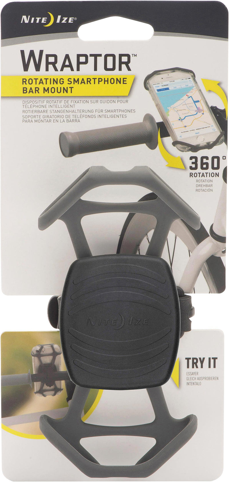 Load image into Gallery viewer, Nite-Ize-Wraptor-Rotating-Smartphone-Bar-Mount-Phone-Bag-and-Holder-BG1550