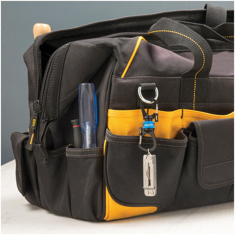 Load image into Gallery viewer, Nite Ize 360° Magnetic Lock Dual Carabiner - Blue Accessory Carabiners for Secure and Convenient Attachment