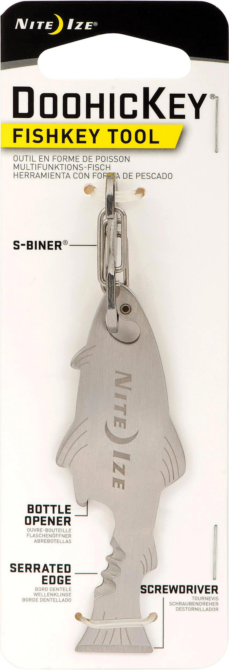 Load image into Gallery viewer, Nite Ize Doohickey Multi-tool Key Tool with Fish Assorted Key Chains