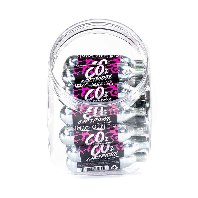 Load image into Gallery viewer, Muc-Off Countertop 16g CO2 Refill Cartridge Jar - Quantity 40