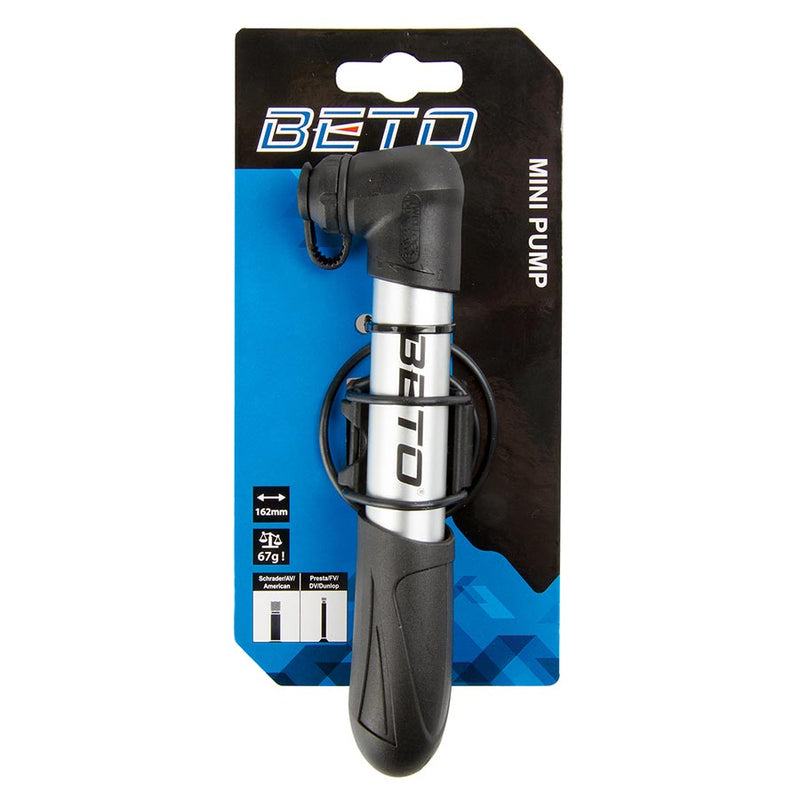 Load image into Gallery viewer, Beto TL 67 Mini Pump 162mm Reversible, Silver