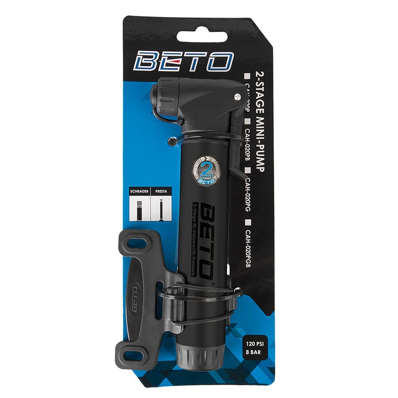 Load image into Gallery viewer, Beto 2 Stages Pump 120psi Reversible, Black