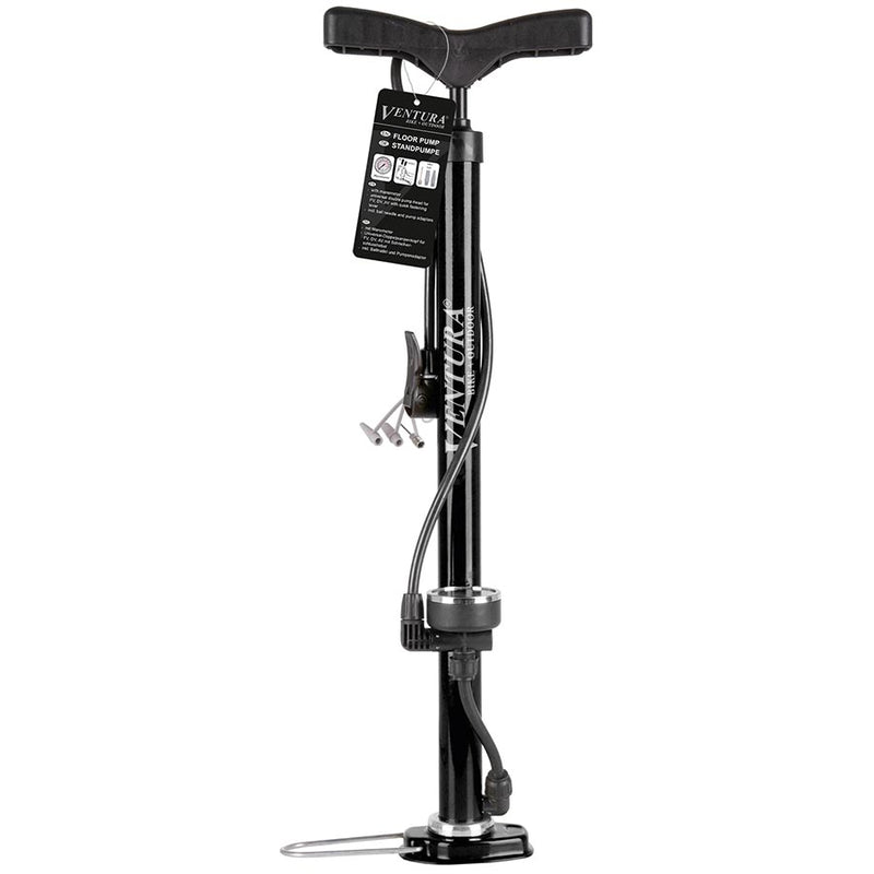 Load image into Gallery viewer, Ventura 8/116 Floor Pump Dual Valve Head, 160psi, Black