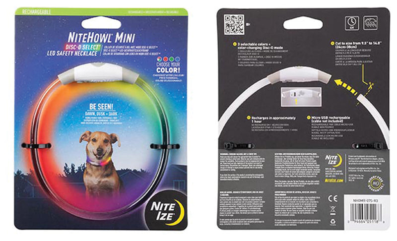 Load image into Gallery viewer, Stay Visible with the Nite Ize Nitehowl Mini Rechargeable LED Safety Collar