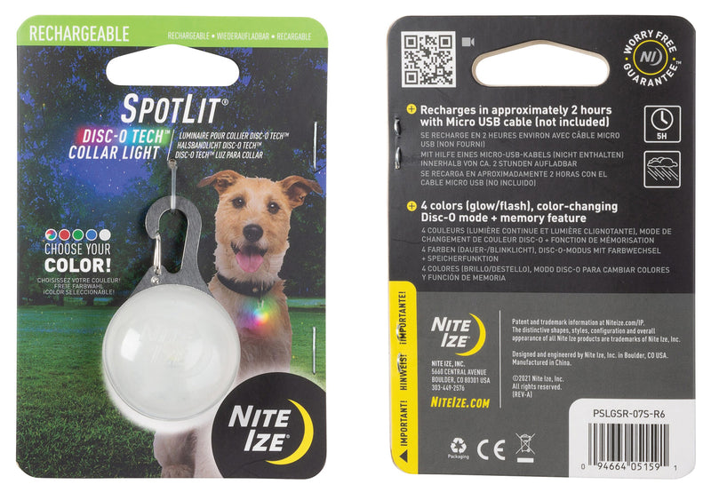 Load image into Gallery viewer, Nite Ize Spotlit Recharge Collar Light: Illuminate Your Pet's Nighttime Adventures!