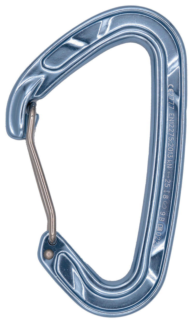 Load image into Gallery viewer, Premium Blue Wire Gate Carabiners by Cypher - Set of 2