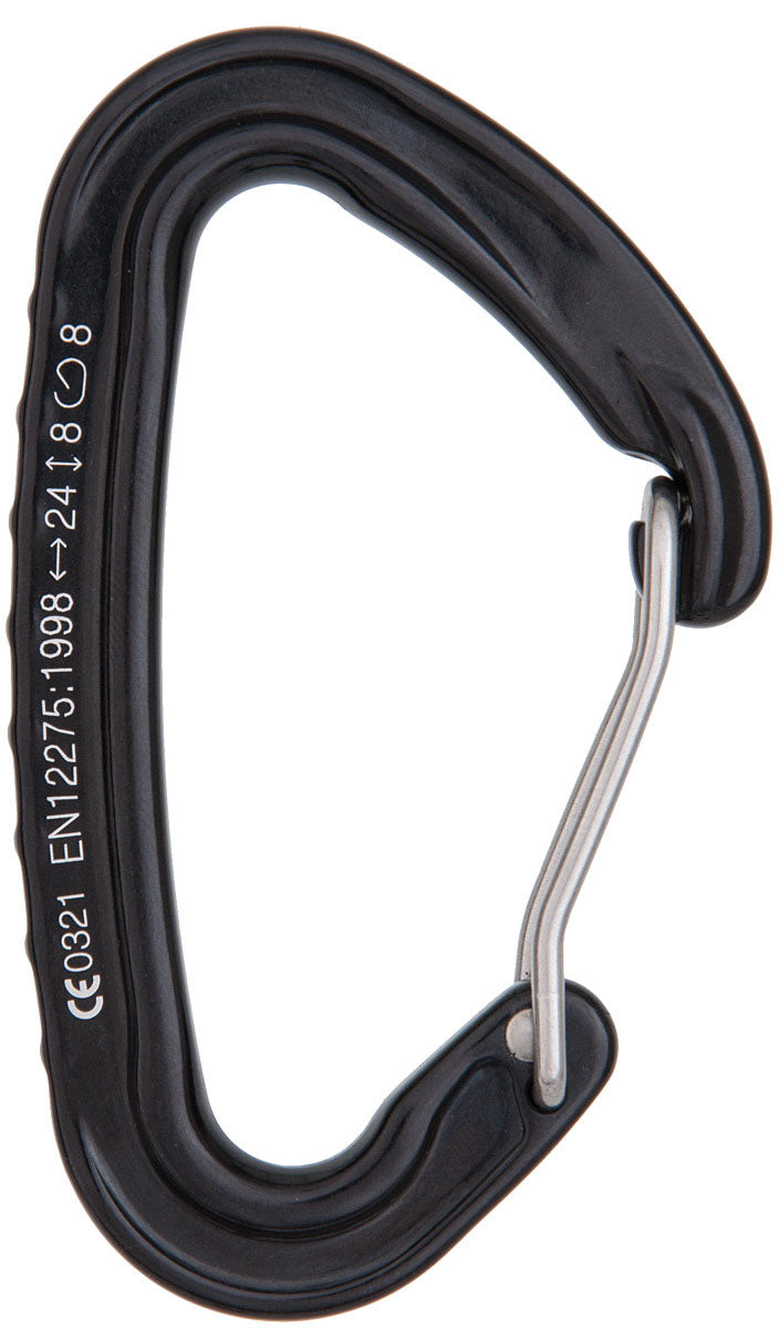 Load image into Gallery viewer, Premium Black Cypher Ceres II Wire Gate Carabiners - Set of 2