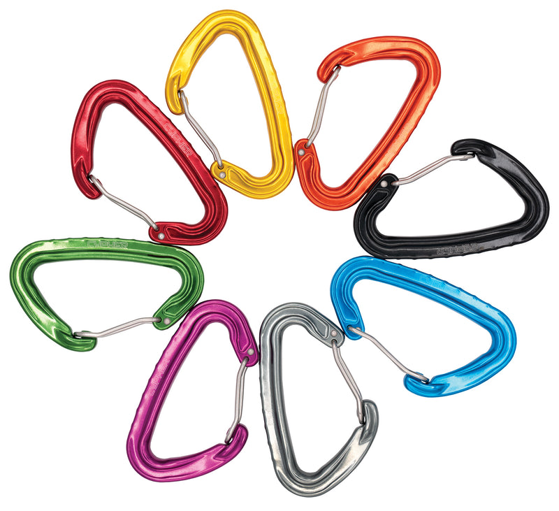Load image into Gallery viewer, Premium Set of 8 Cypher Ceres II Wire Gate Carabiners in Assorted Colors