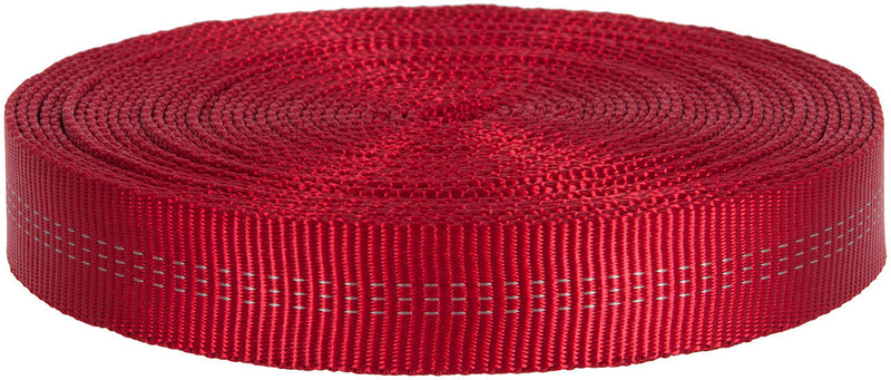 Load image into Gallery viewer, 30 Ft 1" Red Tubular Nylon Webbing for Versatile Outdoor Use