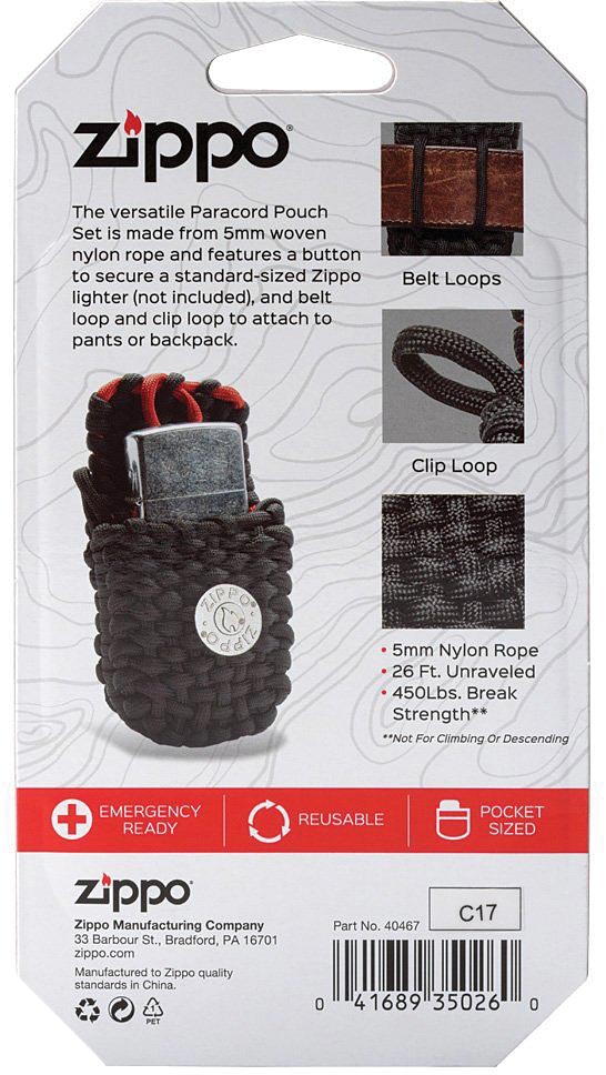 Load image into Gallery viewer, Zippo Paracord Pouch Paracord Pouch