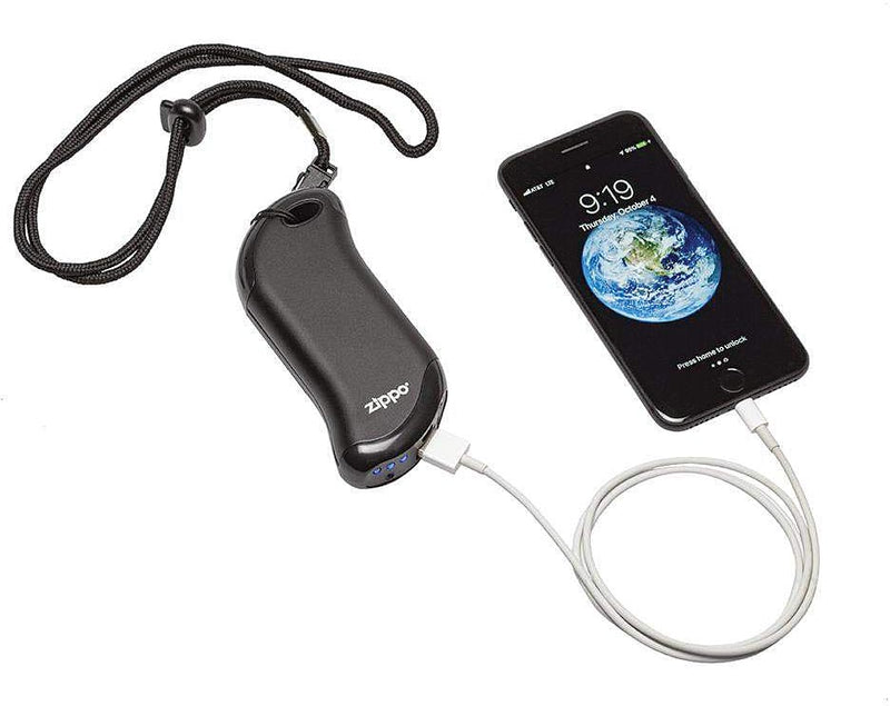 Load image into Gallery viewer, Zippo Rechargeable Hand Warmer & Power Bank Combo - Heatbank 9s Black