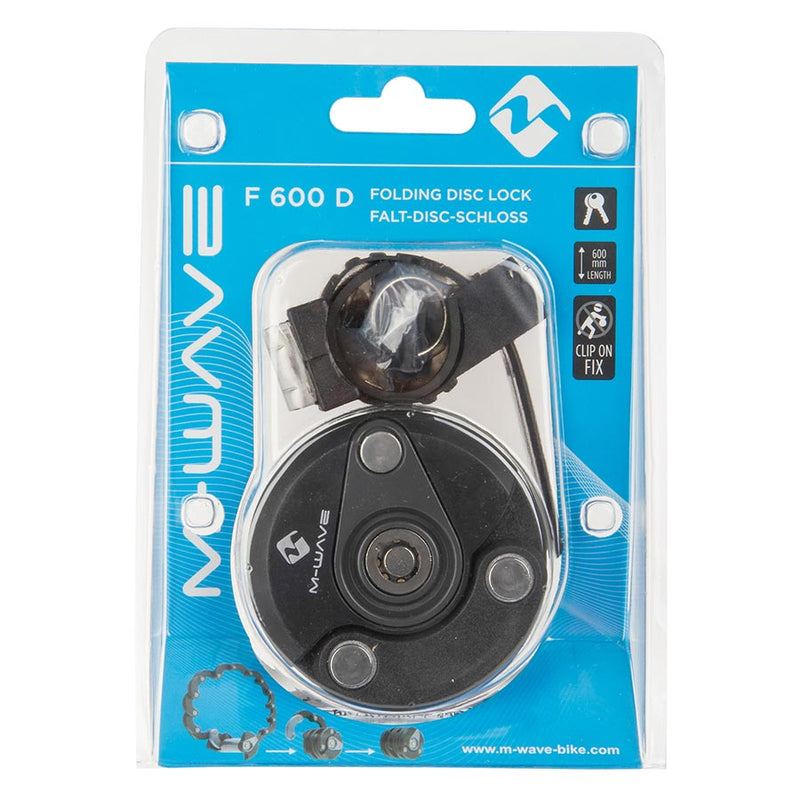 Load image into Gallery viewer, M-Wave F 600 D Folding Lock Key, 60cm, Black