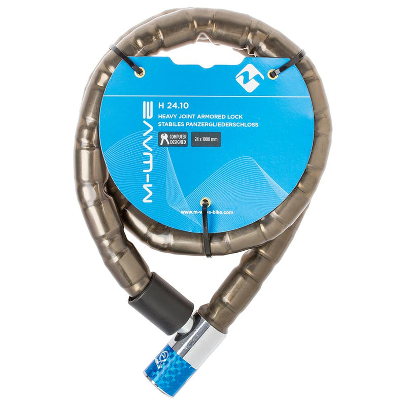 Load image into Gallery viewer, M-Wave H 24.10 Chain Lock Key, 24mm, 100cm, Black