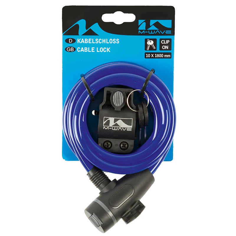 Load image into Gallery viewer, M-Wave S 10.18 Cable lock Key, 10mm, 10x1800mm, Blue