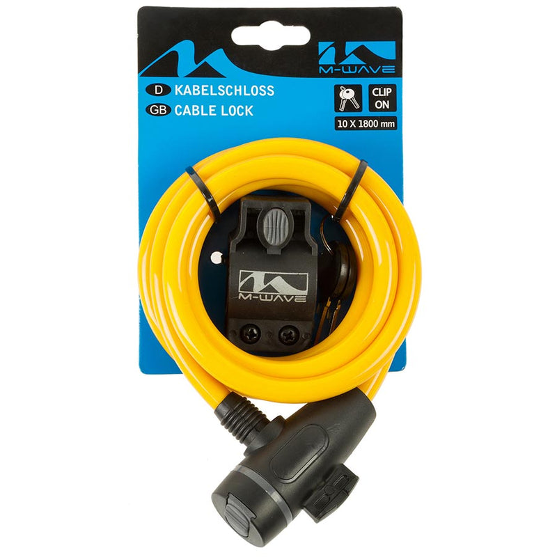Load image into Gallery viewer, M-Wave S 10.18 Cable lock Key, 10mm, 10x1800mm, Yellow