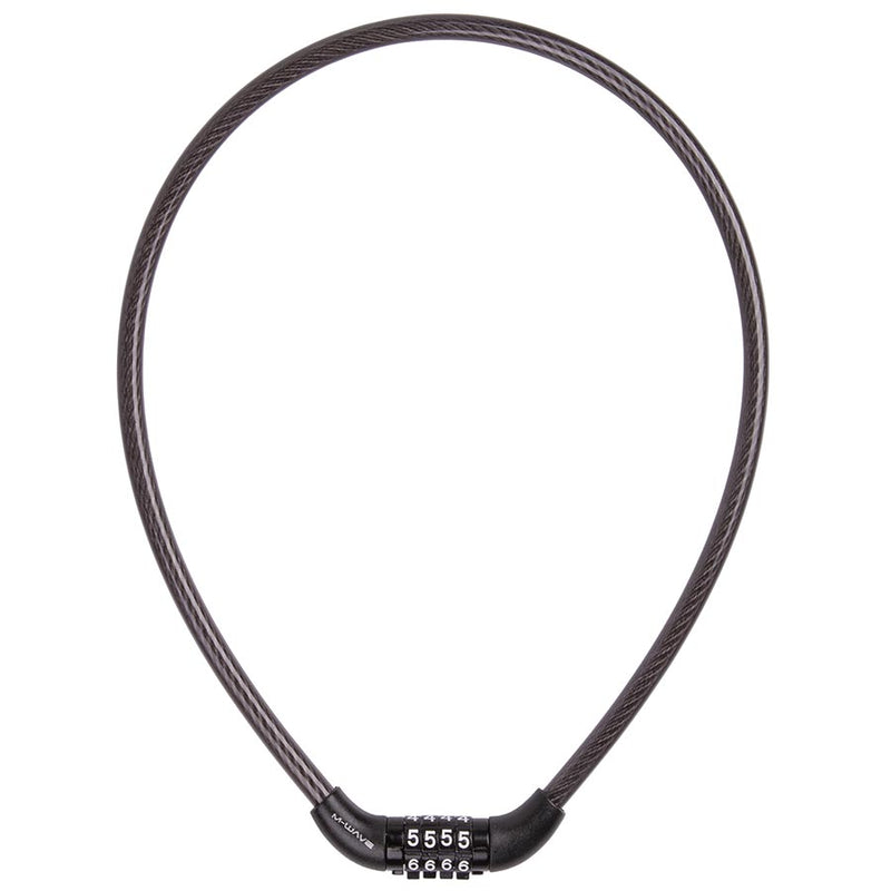 Load image into Gallery viewer, M-Wave DS 8.6.0 S Cable lock, Combination, 8mm, 8x600mm, Black