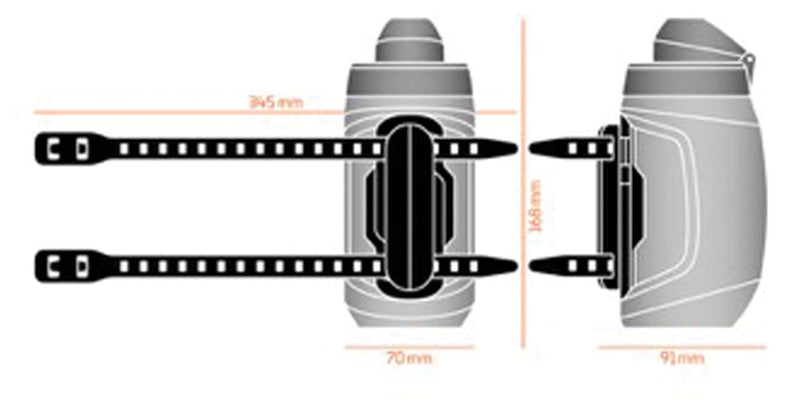 Load image into Gallery viewer, Fidlock TWIST Deluxe Water Bottle Cage Set - Universal Base Mount, Strap On, 450ml, Smoke