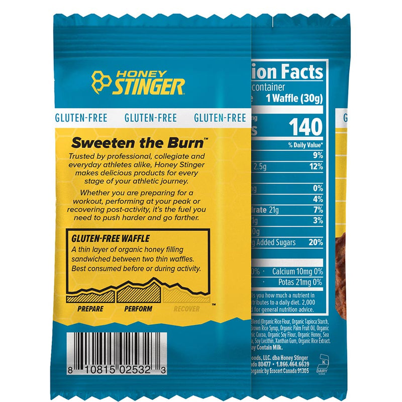 Load image into Gallery viewer, Honey Stinger Gluten-Free Organic Stinger Waffle Energy Cookies & Cream Box of 12 Yes