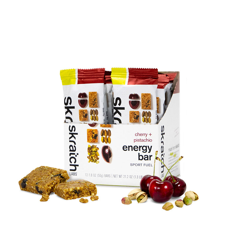 Load image into Gallery viewer, Skratch Labs Energy Bar Sport Fuel - Cherry Pistachio, Box of 12