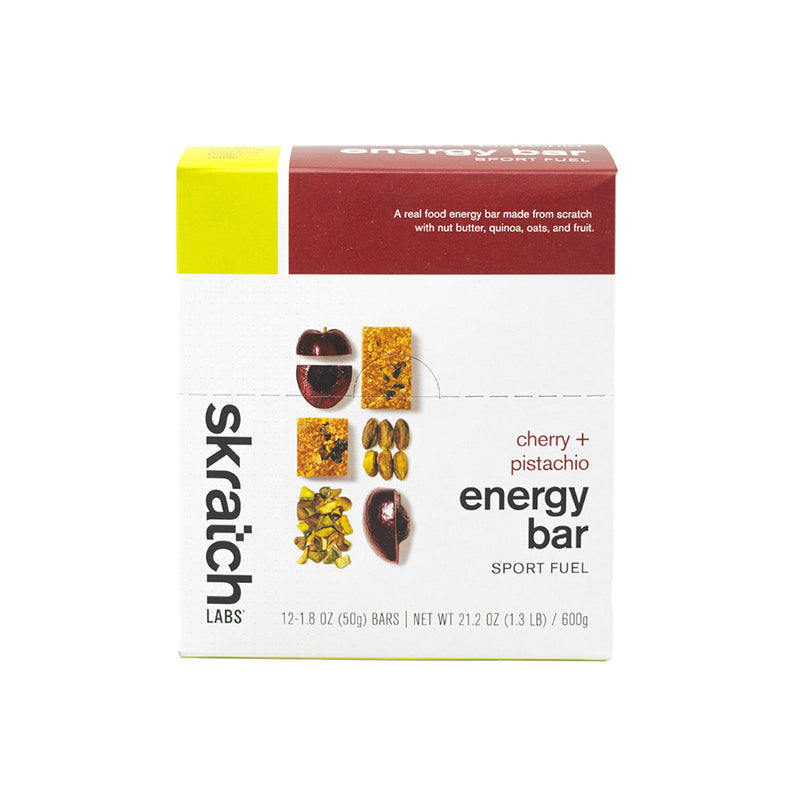 Load image into Gallery viewer, Skratch Labs Energy Bar Sport Fuel - Cherry Pistachio, Box of 12