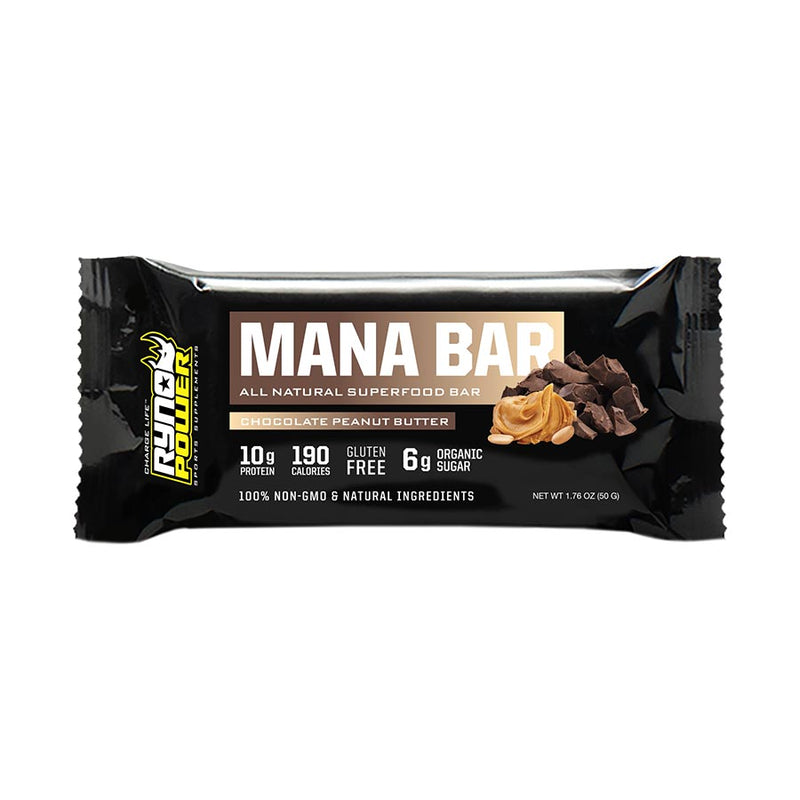 Load image into Gallery viewer, Ryno Power Mana Bar Superfood Protein Bar, 12/Box - Choc/Peanut
