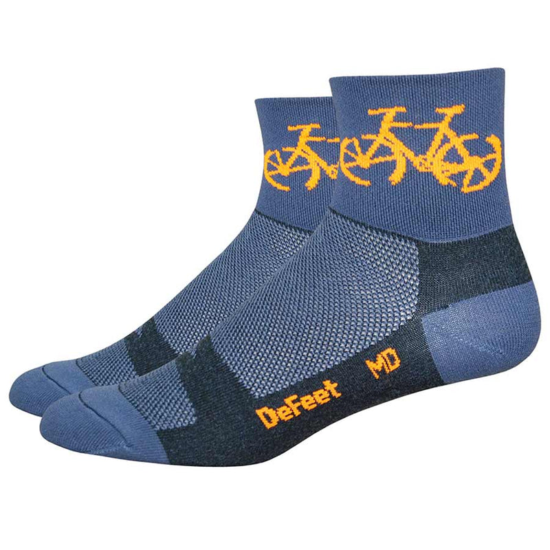 Load image into Gallery viewer, DeFeet Aireator 3" Socks Townee Charcoal, M, Pair