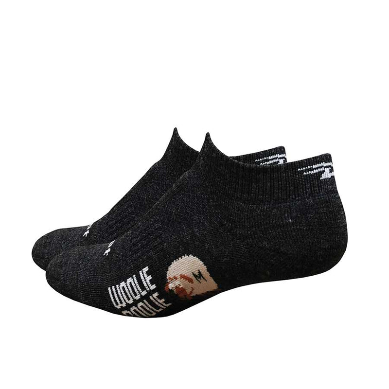 Load image into Gallery viewer, DeFeet Woolie Boolie 1" Socks, Charcoal, M, Pair