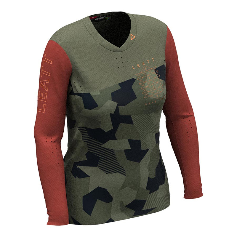Load image into Gallery viewer, Leatt MTB Gravity 4.0 Women Jersey, Camo, L