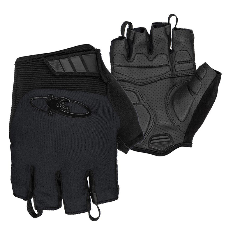 Load image into Gallery viewer, Lizard Skins Aramus Cadence Short Finger Gloves, Jet Black, XS, Pair