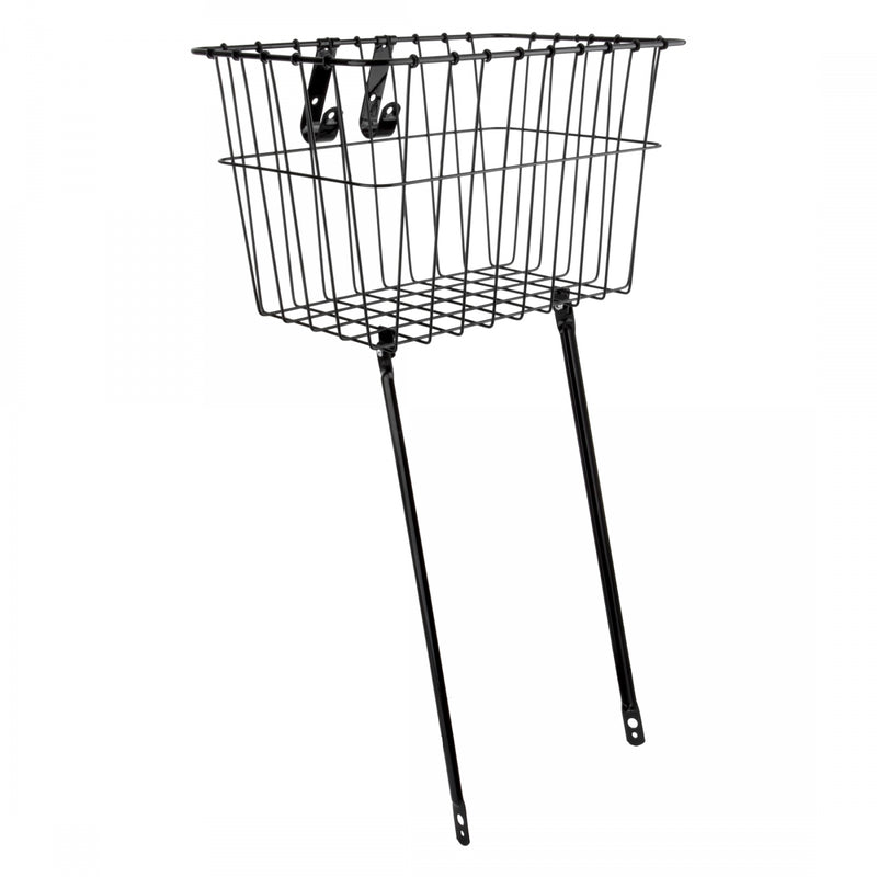Load image into Gallery viewer, Wald-Products-135-Front-Basket-Basket-Black-Steel-BSKT0260-Bicycle-Baskets