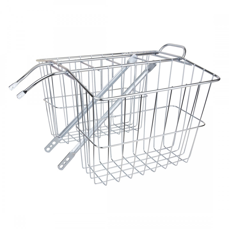 Load image into Gallery viewer, Wald Products Rear Twin Carrier Silver Steel 6.25x13.5x11`
