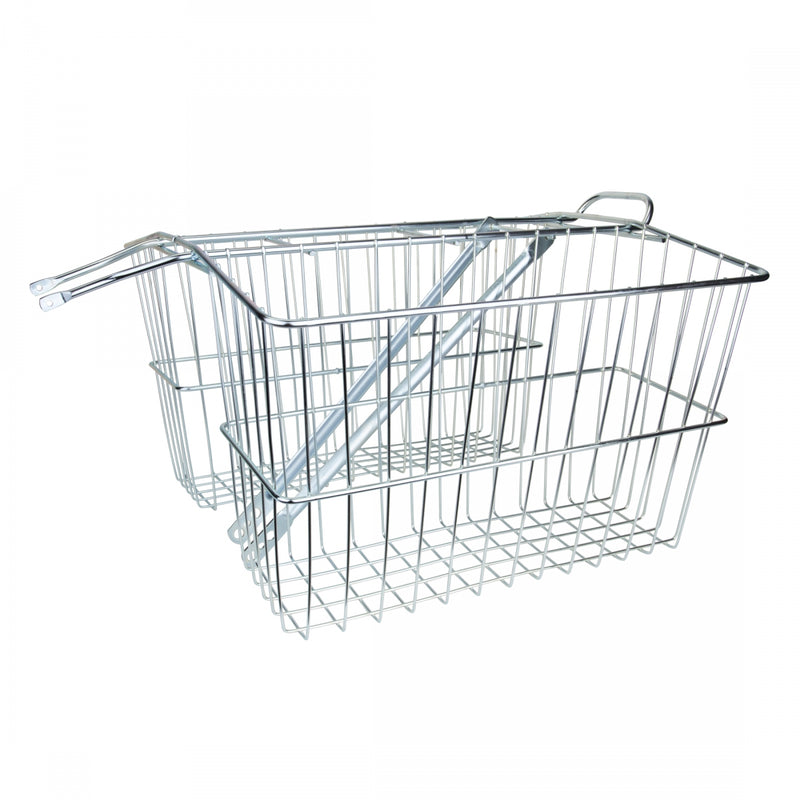 Load image into Gallery viewer, Wald Products Rear Twin Carrier Silver Steel 7.5x18x12`