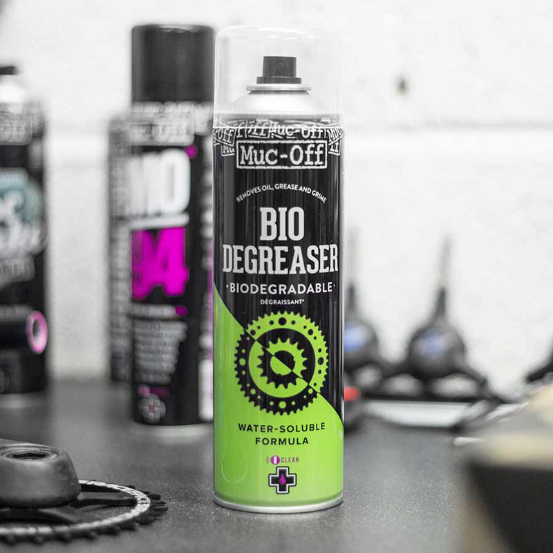 Load image into Gallery viewer, Muc-Off Bio Degreaser 500ml Aerosol Eliminates Grease on Metal Plastic Seals