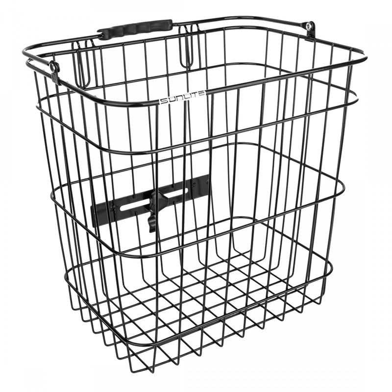 Load image into Gallery viewer, Sunlite Pannier Side Basket Black Steel 13x12-1/2x9-1/2`