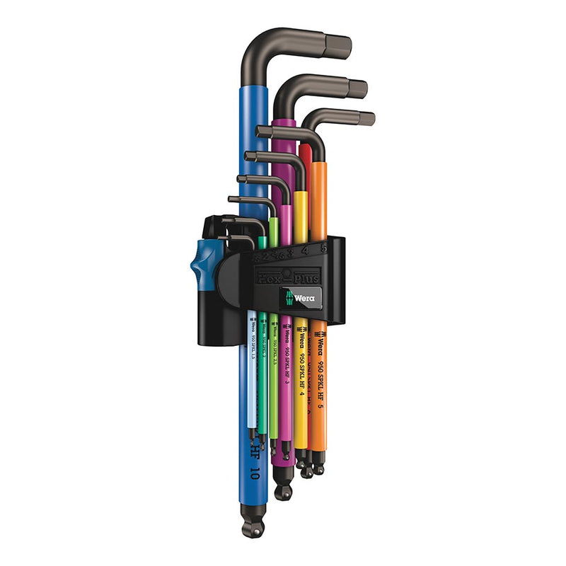Load image into Gallery viewer, Wera 950 SPKL HF Hex Wrench 9pcs Set, Long Arm Hex, with HF, Metric