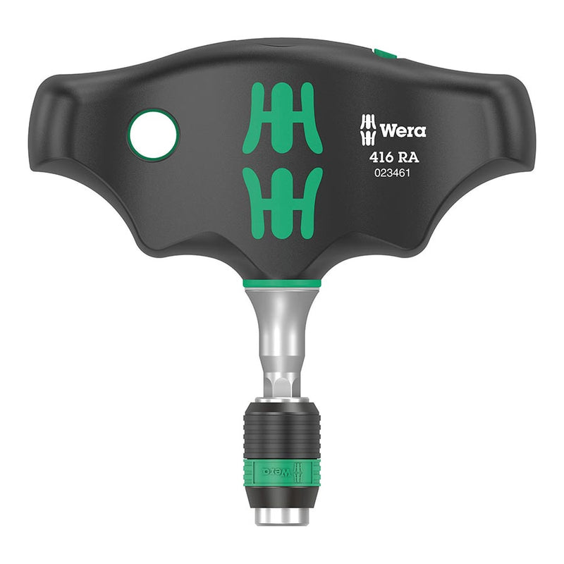 Load image into Gallery viewer, Wera 416 RA T-Handle Screwdriver - Ratchet Function, Rapidaptor Quick-Release Chuck