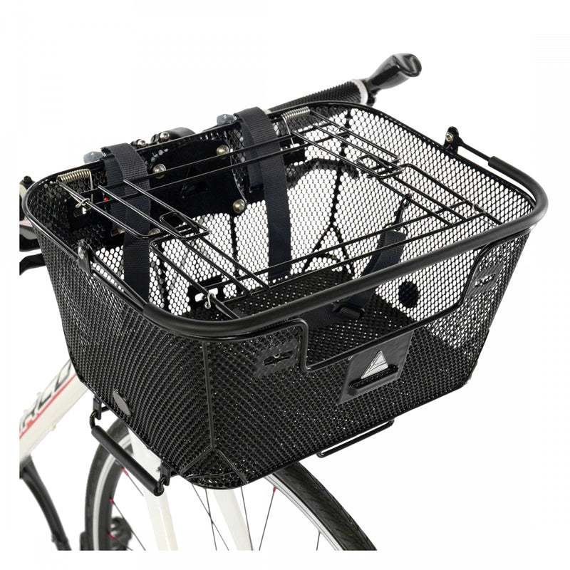 Load image into Gallery viewer, Axiom QR Dual-Function Premium Pet Basket Black Steel/Vinyl 16in x 11.8in x 7.1`