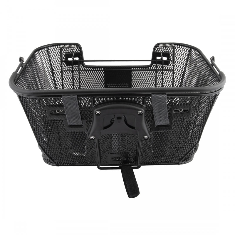 Load image into Gallery viewer, Axiom QR Dual-Function Premium Pet Basket Black Steel/Vinyl 16in x 11.8in x 7.1`